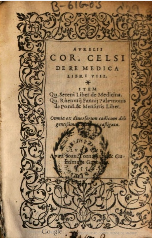 Digitalização de página antiga da enciclopédia De Medicina.
